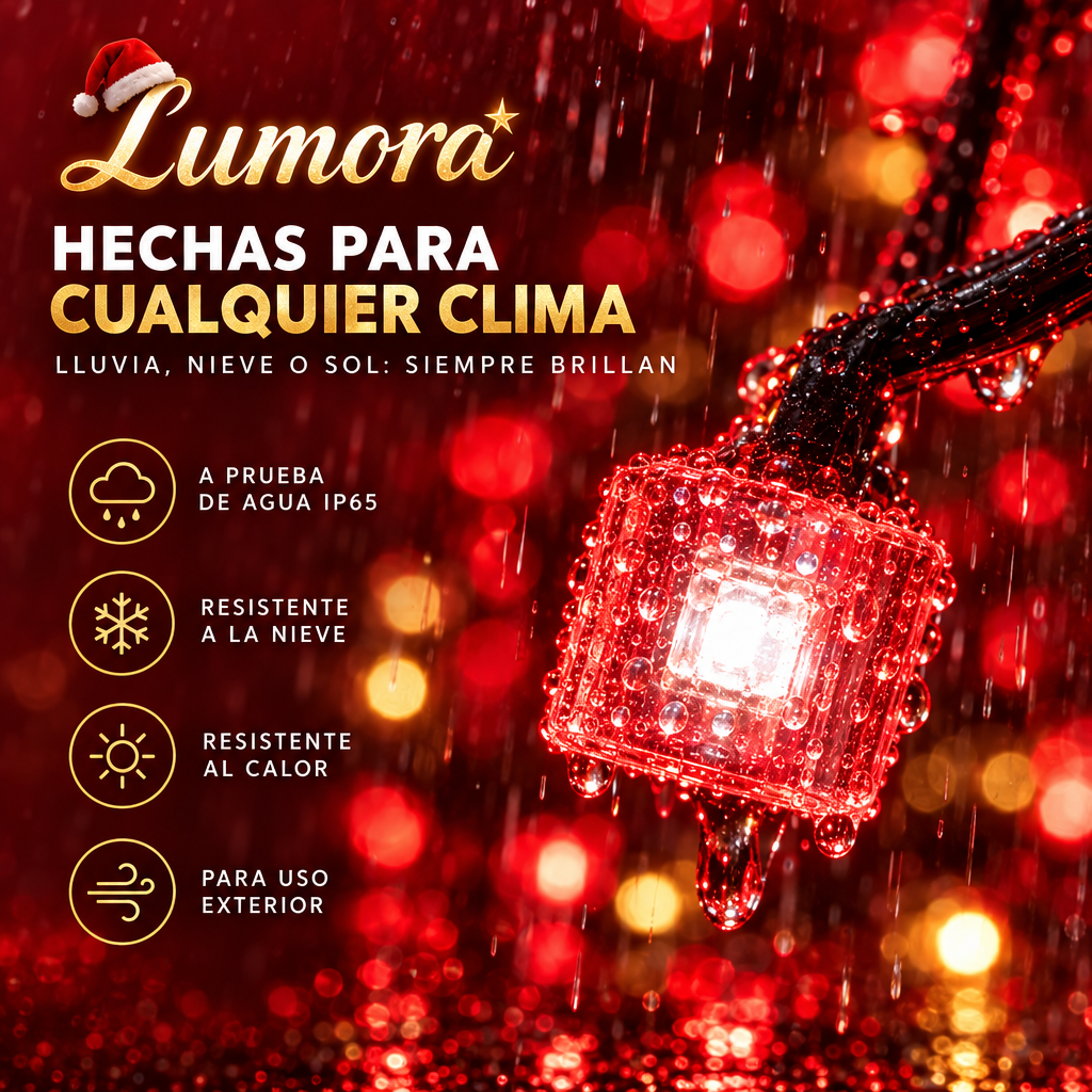 Luces de Navidad animadas para balcón