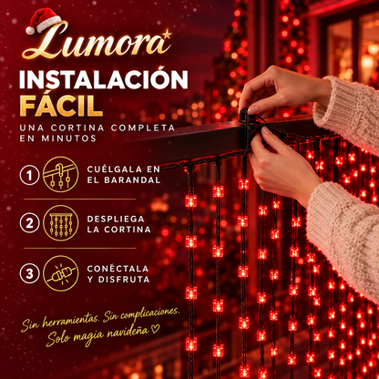 Luces de Navidad animadas para balcón
